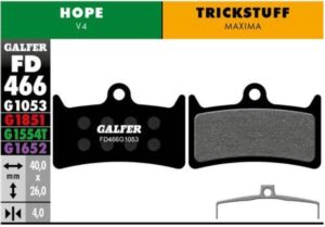 Pastillas Hope V4 y Trickstuff Maxima