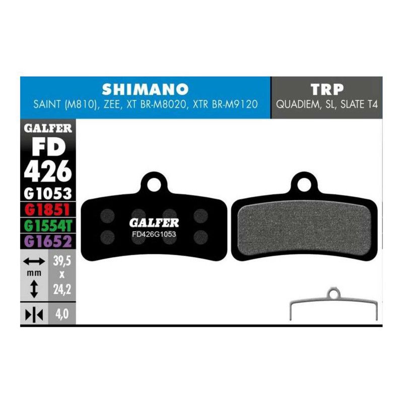 Pastillas Shimano Saint M810, XT M8020, XTR 9120, MT520