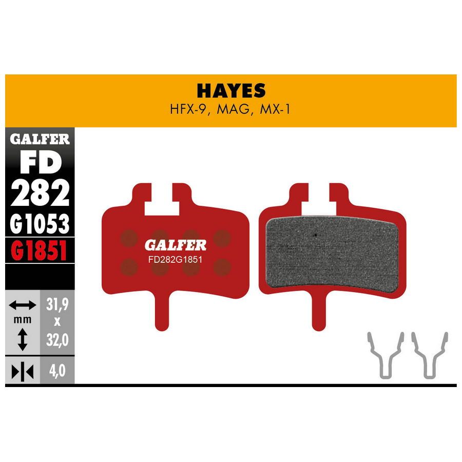 Pastillas Hayes MAG - HFX - MX1