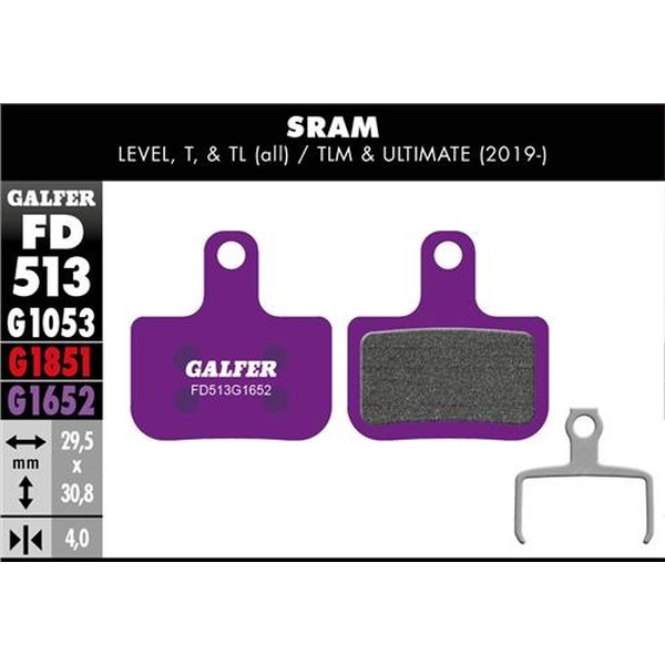 Pastillas E-Bike Sram Level/Level T/Level TL/Level TLM/Level Ultimate