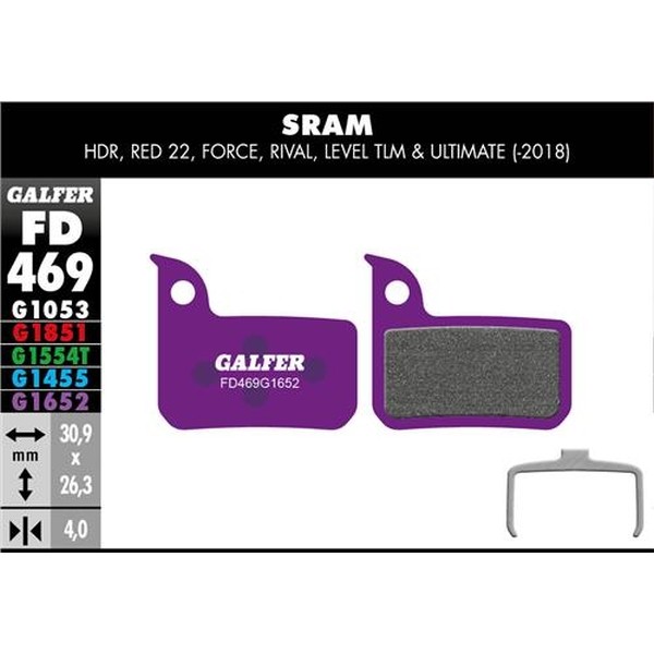 Pastillas E-Bike Sram Red 22/Level